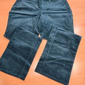 Talbots Woman Petites 14WP Heritage Green Corduroy Pants